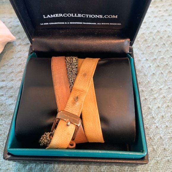 La Mer Collections Rose Gold Chain Wrap Watch - Picture 2 of 3